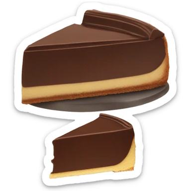 Chocolate cheesecake sticker
