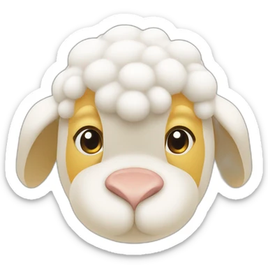 pat de canard avec tete de mouton sticker