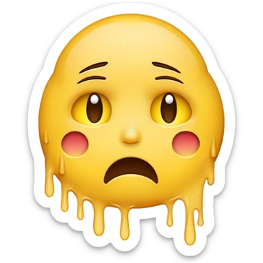 Emoji of agony and despair  sticker