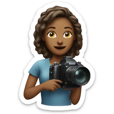 Woman filmmaker with a camera  sticker