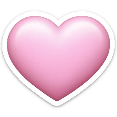 babypink heart shape Saturn sticker