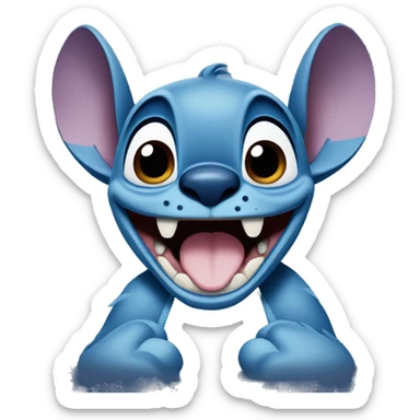 disney character stitch  sticker