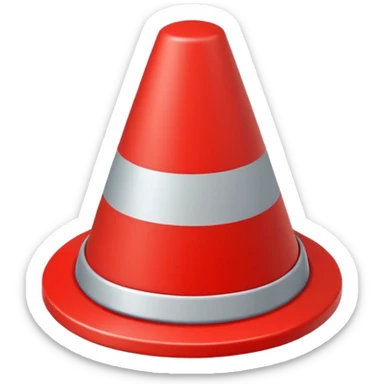 cone cap object sticker