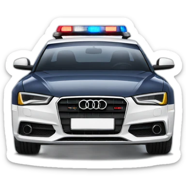 Audi Police car sticker