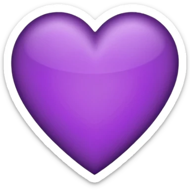 purple heart qith black hertagram on it sticker