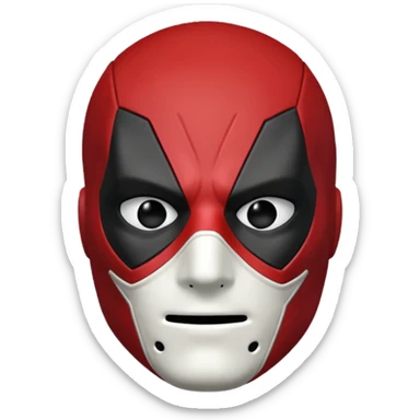 deadpool face sticker