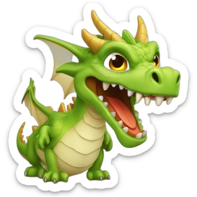 Dragon crache eau sticker