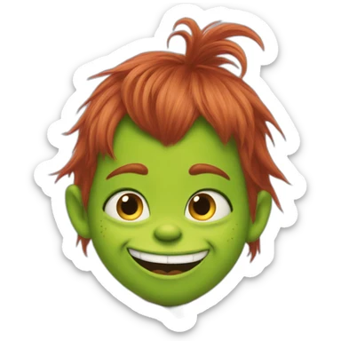 grinch Whoville child sticker