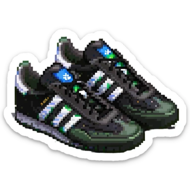 adidas sneaker shown at a 45 degree angle similar to default apple emoji sticker