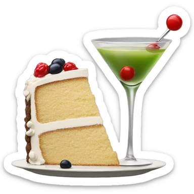 Dirty martini cake sticker