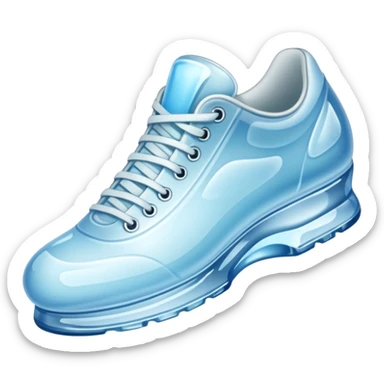 shoe made of ice sticker