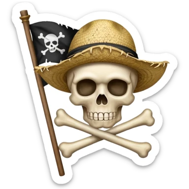 Can u create a emoji thats the straw hats flag of one piece sticker