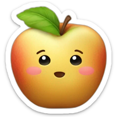 Pomme de terre mignonne qui souriy sticker