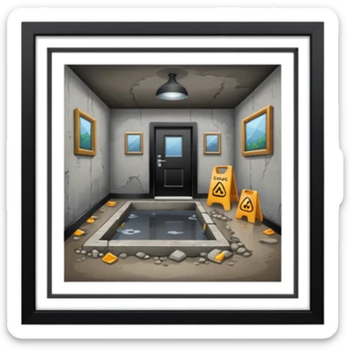 house basement sticker