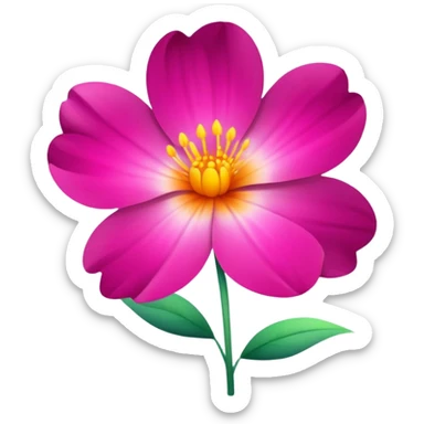 beautiful flower sticker