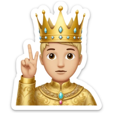 🖕🏻+👑 sticker