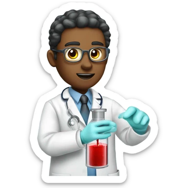 Blood test docotor detail sticker
