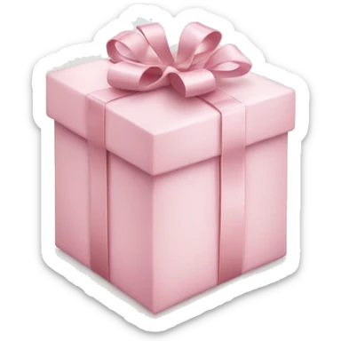 Light pink Christmas gifts under a white Christmas tree  sticker