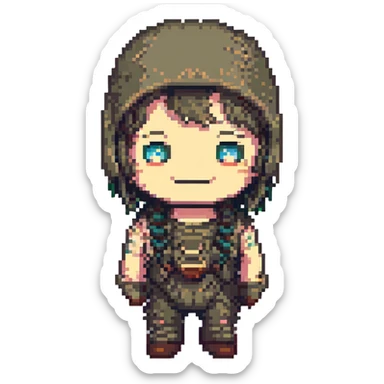 Stalker smiling sticker