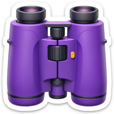 less detailed binoculars in purple color sticker