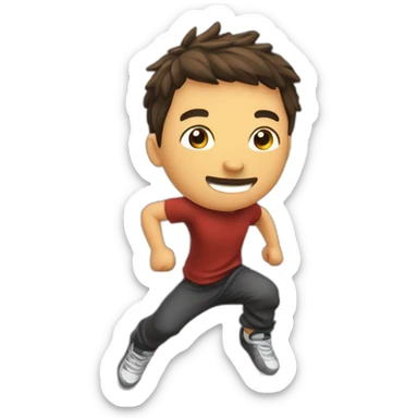 salto arrière parkour homme sticker