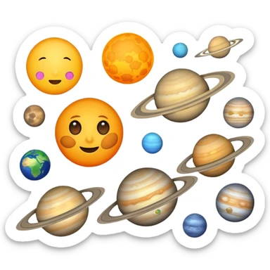 Solar system sticker