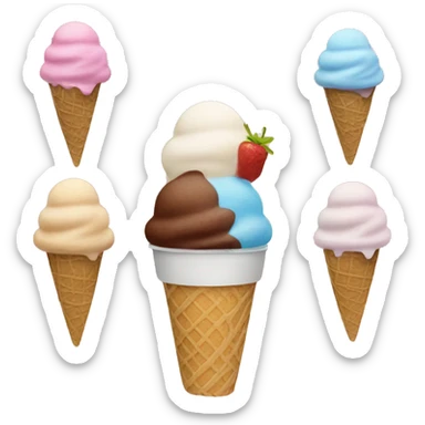 someone buying an ice cream sticker
