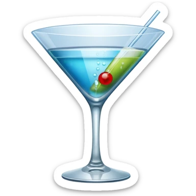 Martini glass using a phone sticker