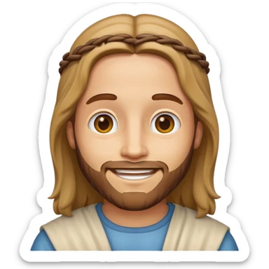 Make a jesus christ cartoon emoji like iphone sticker