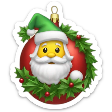 Christmas decorations sticker