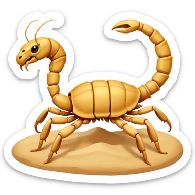 cute scorpion in dessert sticker