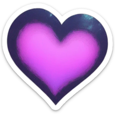 shoegaze grunge glitched heart sticker