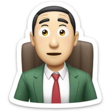 Director colegio shin chan sticker