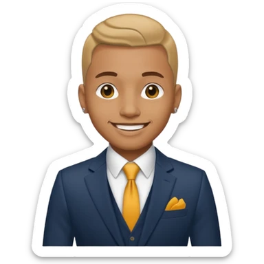 Pitbull, Rapper with suit sticker