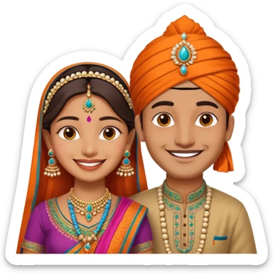 Marriage Indian  sticker