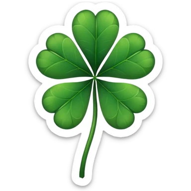 Un Trébol de 5 hojas Black clover sticker