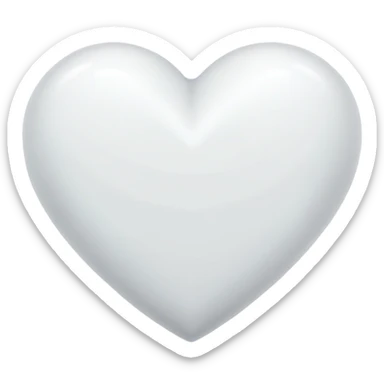 Corazón blanco sticker
