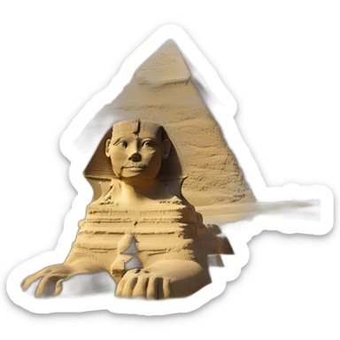 gran esfinge de giza sticker