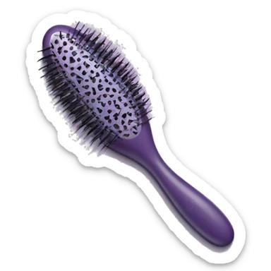 Lilac detangler plastic vent hair brush  sticker