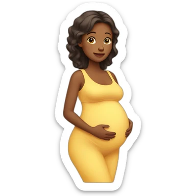 pregnant mom sticker