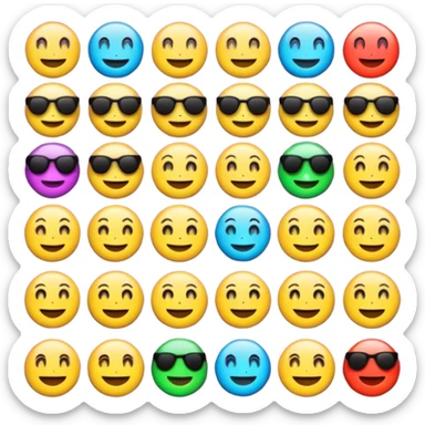 crie emojis para uma comunidade do discord sem fazer ou pegar algo pronto quero algo diferente sticker