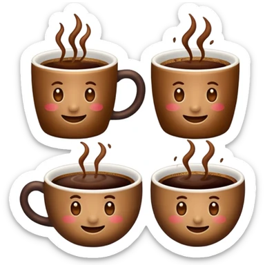 Generate a emoji of colombian coffee. Make a perfect reference. sticker