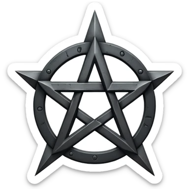 Pentagram satanic sticker