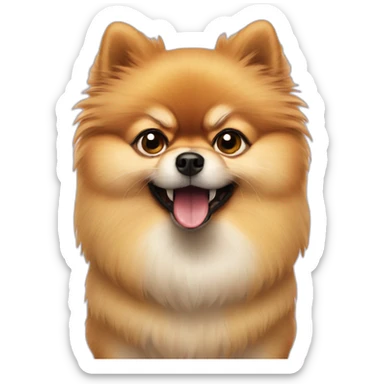  pomeranian lulu angry sticker