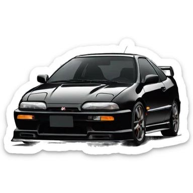 Integra type r noir sticker
