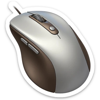 the hand using the mouse sticker