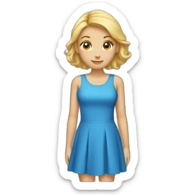 BLUE DRESSS  sticker