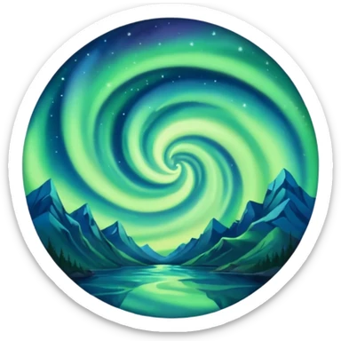 only northern light sticker