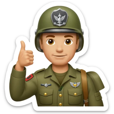 Create me emojis for commando, with helmet on head and theme from that move, including arnold. For example commando thumbs up sticker