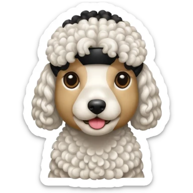 Perro caniche sticker